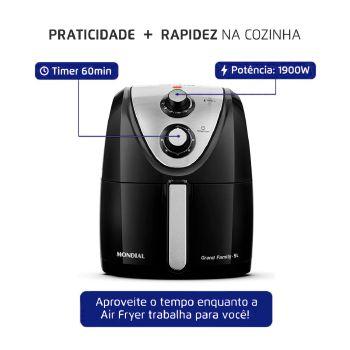 Imagem de Fritadeira Air Fryer Mondial Family 5l 1900w Afn-50 - 2037-04