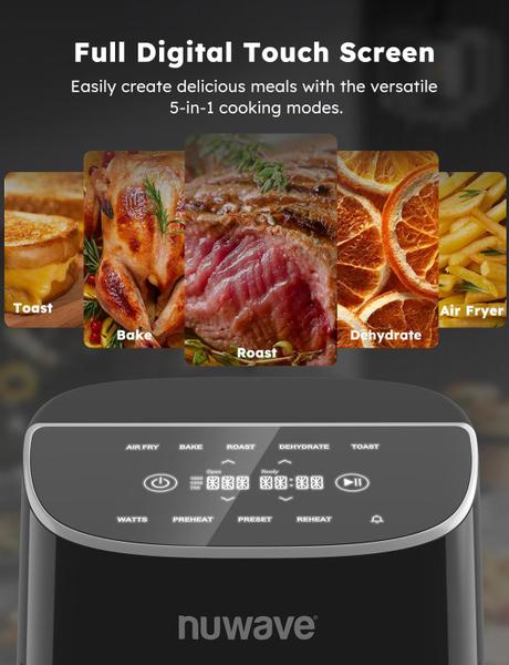 Imagem de Fritadeira Air Fryer Nuwave Brio Plus 8L PFAS Free Tela de toque digital