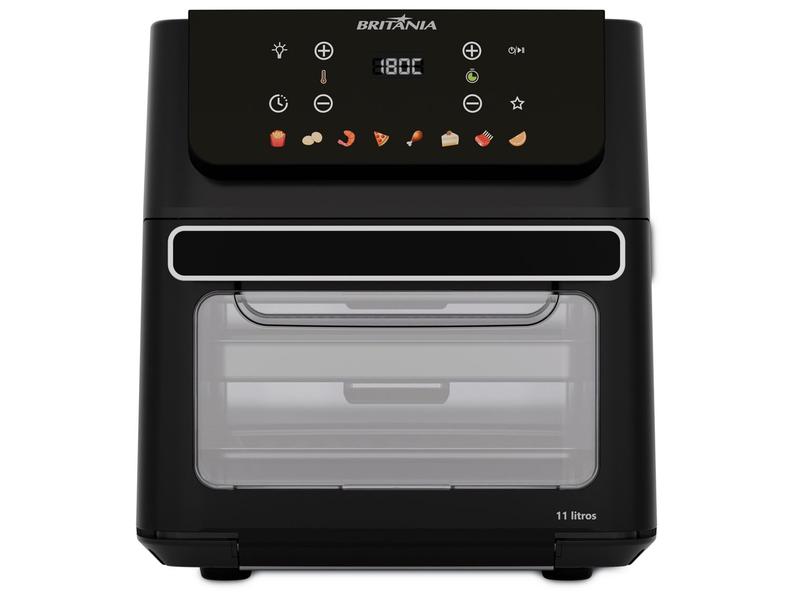 Fritadeira Air Fryer Oven Britânia BAF11 11L Preto Fosco Fritadeira Air Fryer Oven Britânia BAF11 11L Preto Fosco