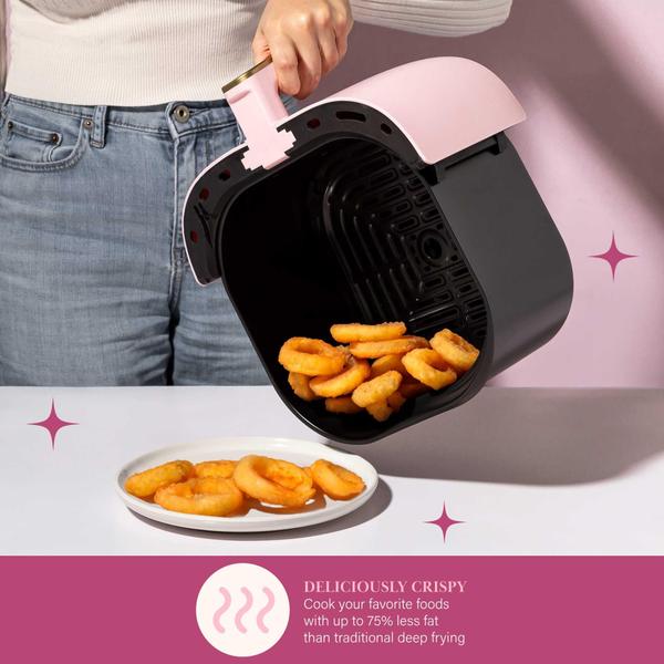 Imagem de Fritadeira Air Fryer Paris Hilton Large, com capacidade de 6 litros, rosa 8 em 1