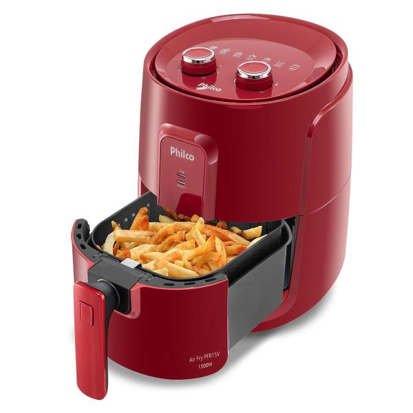 Imagem de Fritadeira Air Fryer Philco Air Flow 4 Litros 1500W Vermelho PFR15V - 220V