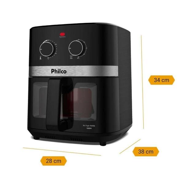 Imagem de Fritadeira Air Fryer Philco PAF90 9L 1800W Revestimento Redstone