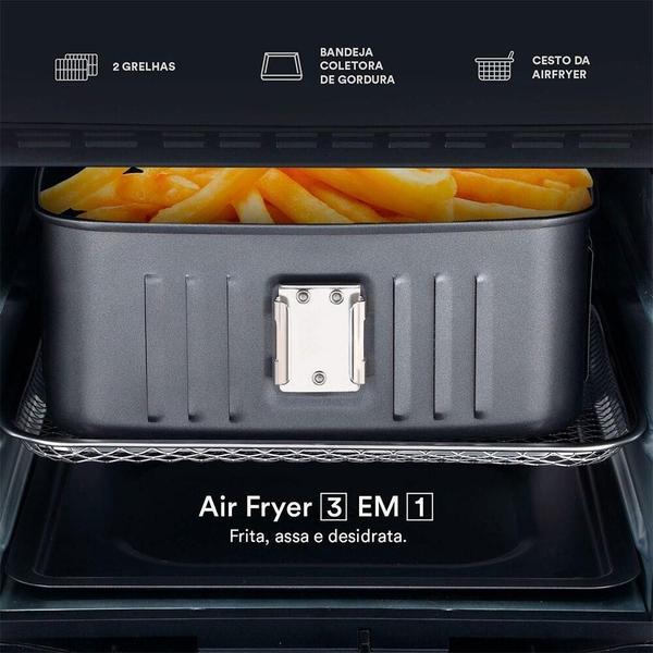 Imagem de Fritadeira Air Fryer Sem Óleo Digital Inox 12L 220V - Eos