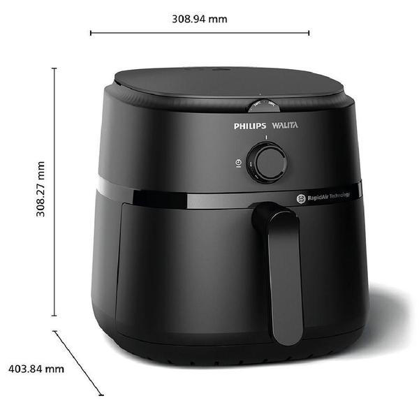 Imagem de Fritadeira Air Fryer Serie 1000 XL Philips Walita 6,2L Preta NA130 1700W 220V