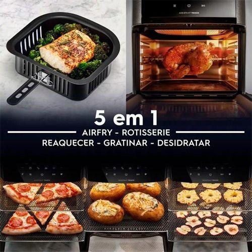 Imagem de Fritadeira Airfryer Oven Touch Electrolux 12L EAF90 127V + Kit com 50 Papéis Protetores Antiaderentes