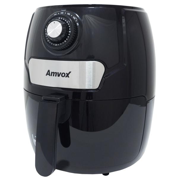 Imagem de Fritadeira AirFryer Sem Óleo 4,5 Litros Panela Elétrica 1400W Timer Preta Amvox Arf 1245