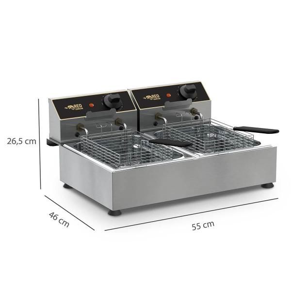 Imagem de Fritadeira de Mesa 2 Cubas de 10cm e 6 Litros 220V