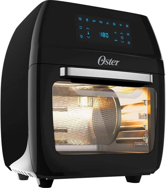 Imagem de Fritadeira e Forno Elétrico sem Óleo Air Oven Fryer Oster OFRT780 12L Timer 3 em 1 - Voltagem 110v a 127v