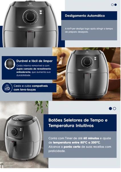 Imagem de Fritadeira Electrolux Family Efficient 5L EAF50 220V Cinza