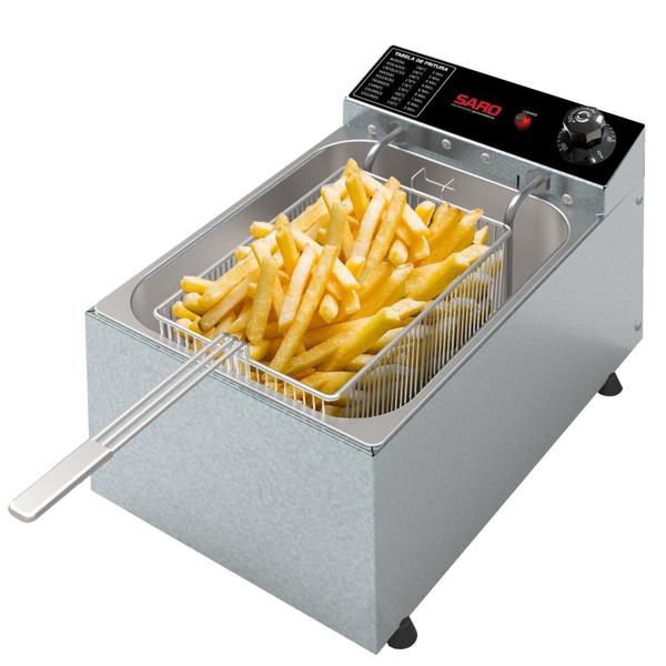 Imagem de Fritadeira Eletrica 3000w 1 Cuba 5,0 Litros 220v 50-60Hz Fr22 Saro