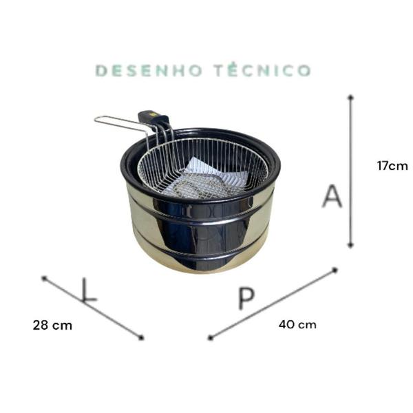 Imagem de Fritadeira Elétrica A Óleo De 2,2 Litro Da Reipam 127V