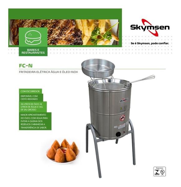 Imagem de Fritadeira Elétrica Água E Óleo Inox 24L FC-N Skymsen 220V