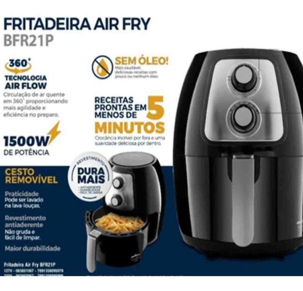 Imagem de Fritadeira Elétrica Air Fry Britânia Bfr21p  1500w 110v