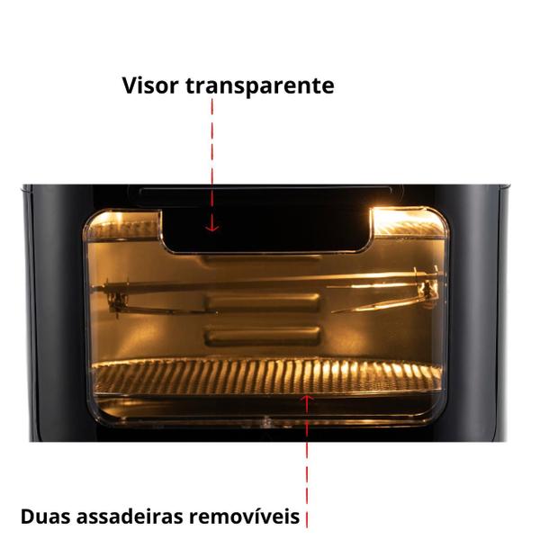 Imagem de Fritadeira Elétrica/Air Fryer Amvox ARF 1222 Oven 1700W 12L