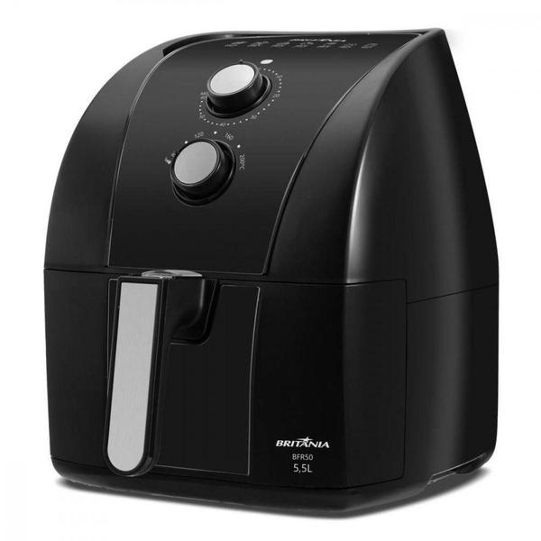 Imagem de Fritadeira Elétrica Air Fryer Britânia 5,5LAntiaderente Preto 220V