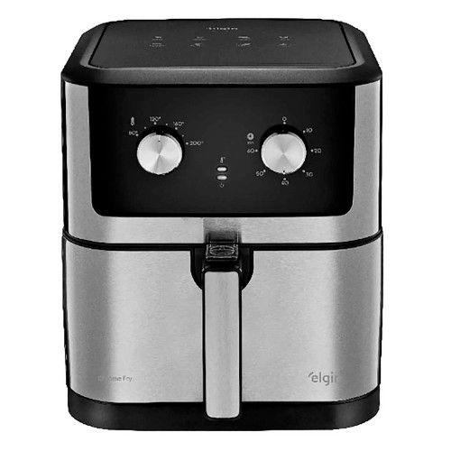 Fritadeira Elétrica Air Fryer Elgin Chrome Fry AFC80 8L 1900W Fritadeira Elétrica Air Fryer Elgin Chrome Fry AFC80 8L 1900W