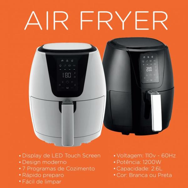 Imagem de Fritadeira Eletrica Air Fryer Mitsuo AF-20226D 110 WH