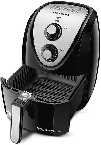 Imagem de Fritadeira Elétrica Air Fryer Mondial AF-55i Grand Family Inox 5,5L 220v