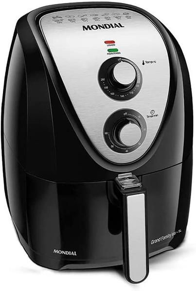 Imagem de Fritadeira Elétrica Air Fryer Mondial AF-55i Grand Family Inox 5,5L 220v