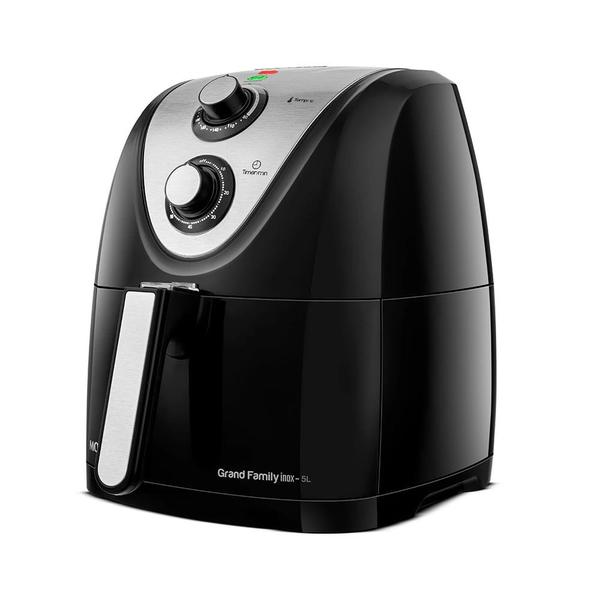 Imagem de Fritadeira Elétrica Air Fryer Mondial Grand Family Inox AFN-50-BI 5L Preta - 127V