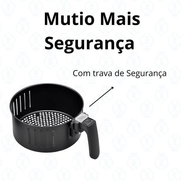 Imagem de fritadeira elétrica air fryer vermelha