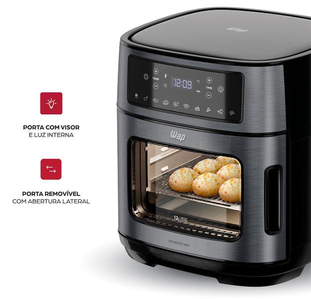 Imagem de Fritadeira Elétrica Airfry Oven Black 2000w 12L 127v Wap