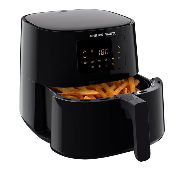Fritadeira Elétrica Airfryer Philips Walita Série 3000 Essential RI9270/90 6,2L 2000W Pret... Fritadeira Elétrica Airfryer Philips Walita Série 3000 Essential RI9270/90 6,2L 2000W Pret...
