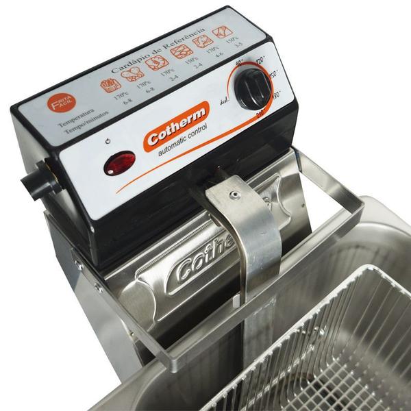 Imagem de Fritadeira Elétrica com Óleo 5 Litros Industrial Profissional 110V 127V Cotherm 2271 2400W Inox