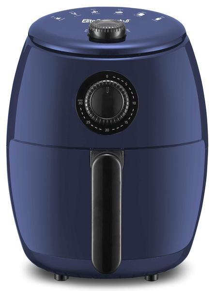 Imagem de Fritadeira elétrica de ar quente Elite Gourmet EAF-0201BG 2,1 L azul cinza