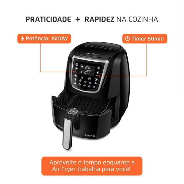 Imagem de Fritadeira Elétrica Digital Mondial 4L Afn-40-Di 127V