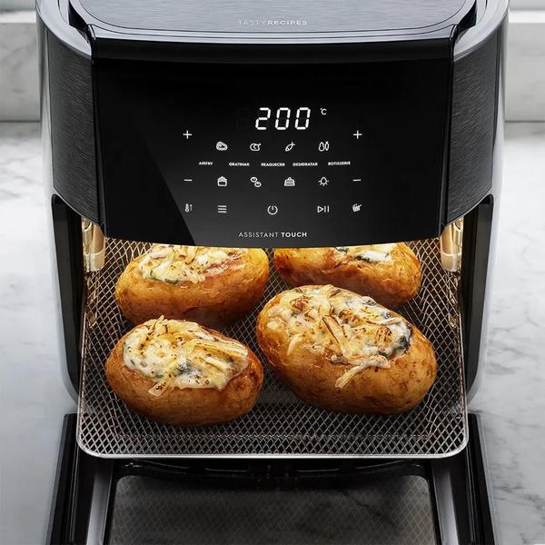 Imagem de Fritadeira elétrica electrolux airfryer oven experience digital grafite 127v eaf90