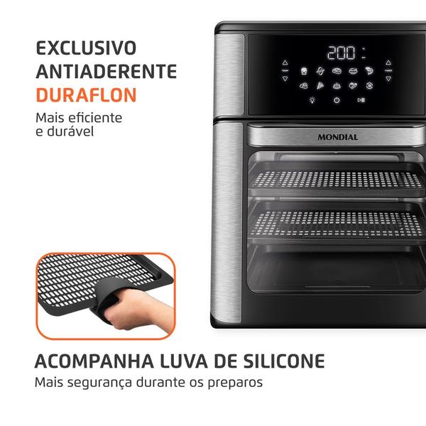 Imagem de Fritadeira Elétrica Forno Oven 12L Mondial AFON-12L-BI