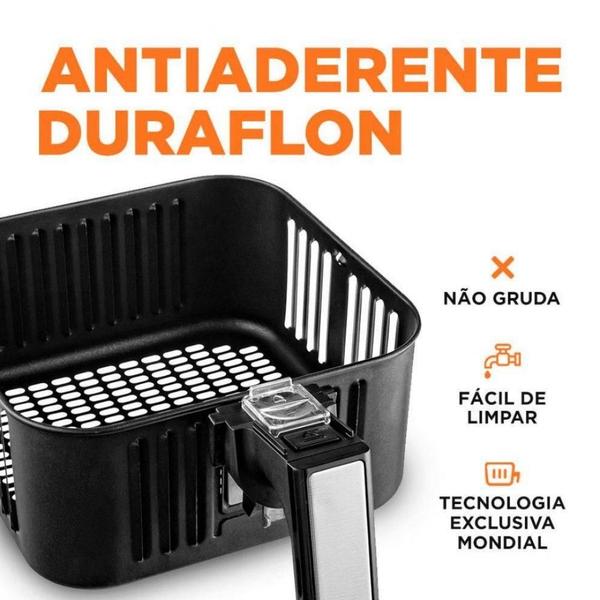 Imagem de Fritadeira Elétrica Mondial Air Fryer 4 Litros Afn-40 Preto/inox 220v