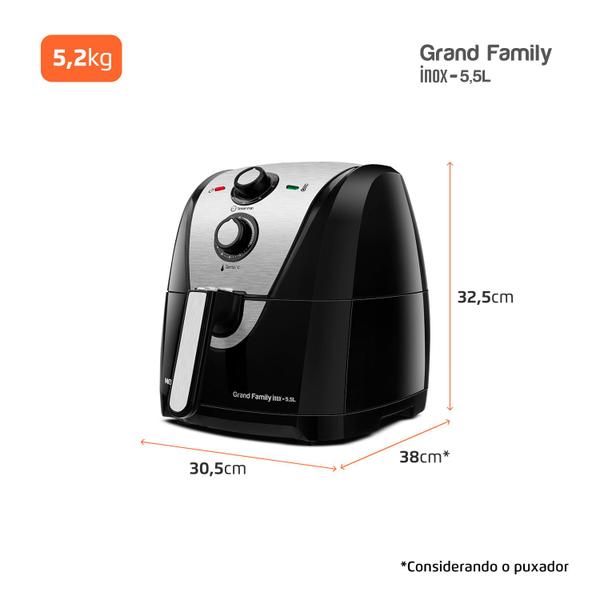 Imagem de Fritadeira Elétrica Mondial Grand Family 5,5L AF-55i