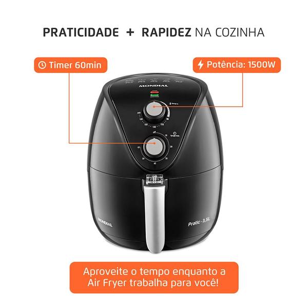 Imagem de Fritadeira Elétrica Mondial New Pratic 3,5L AF-31