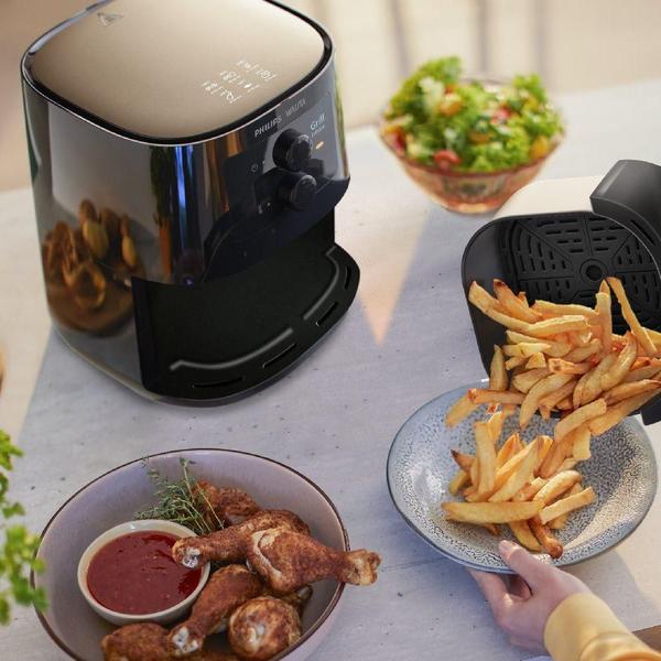 Imagem de Fritadeira Elétrica Philips Walita Grill Edition Preta 1400W 4,1L 220V HD9202/90