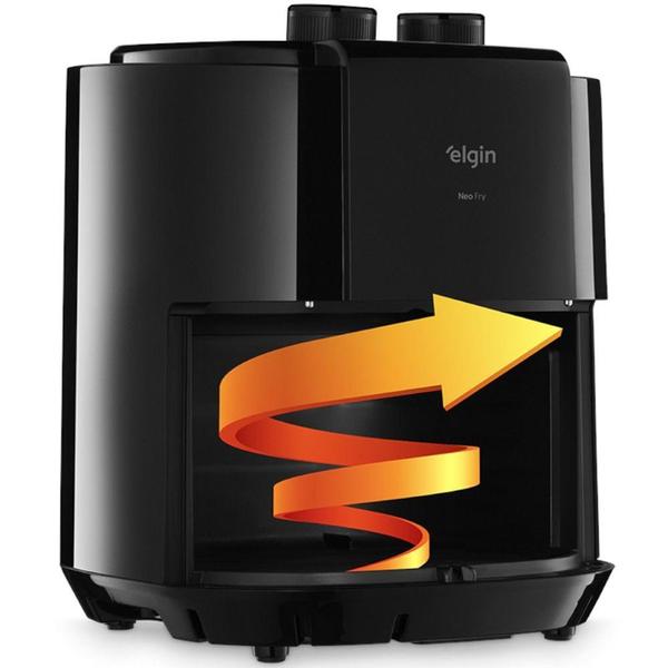 Imagem de Fritadeira elétrica sem óleo Air Fryer 3,5L 1.400 Watts - START FRY - Elgin