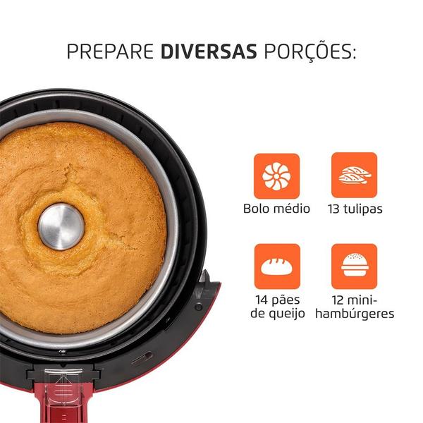 Imagem de Fritadeira elétrica sem óleo Air Fryer 3,5L 1.500 Watts - AF-32-RI - Mondial