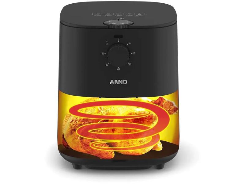 Imagem de Fritadeira Elétrica sem Óleo/Air Fryer Arno Airfry Essential AFE3 Preta com Timer 3,5L