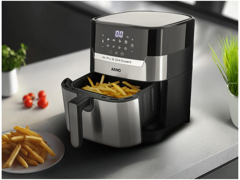 Imagem de Fritadeira Elétrica sem Óleo/Air Fryer Arno Airfry & Grill Expert com Timer Inox 4,2L