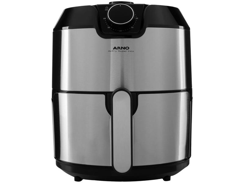 Imagem de Fritadeira Elétrica Sem Óleo/Air Fryer Arno Airfry Super BFRY Preta e Inox 4,2L com Timer