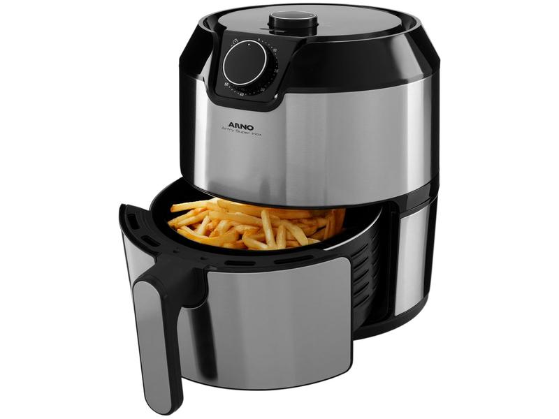 Imagem de Fritadeira Elétrica Sem Óleo/Air Fryer Arno  - Airfry Super BFRY Preta e Inox 4,2L com Timer