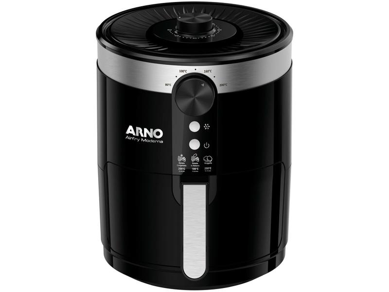 Imagem de Fritadeira Elétrica sem Óleo/Air Fryer Arno Moderna PFRY Preta 3,5L com Timer