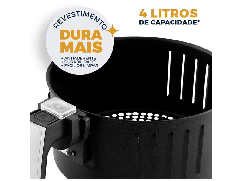 Imagem de Fritadeira Elétrica sem Óleo/Air Fryer Britânia - BFR21P Preto 3,4L com Timer