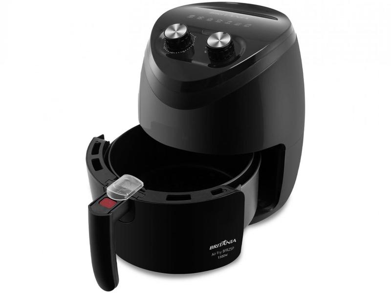 Imagem de Fritadeira Elétrica sem Óleo/Air Fryer Britânia - BFR25P Preta 3,5L com Timer