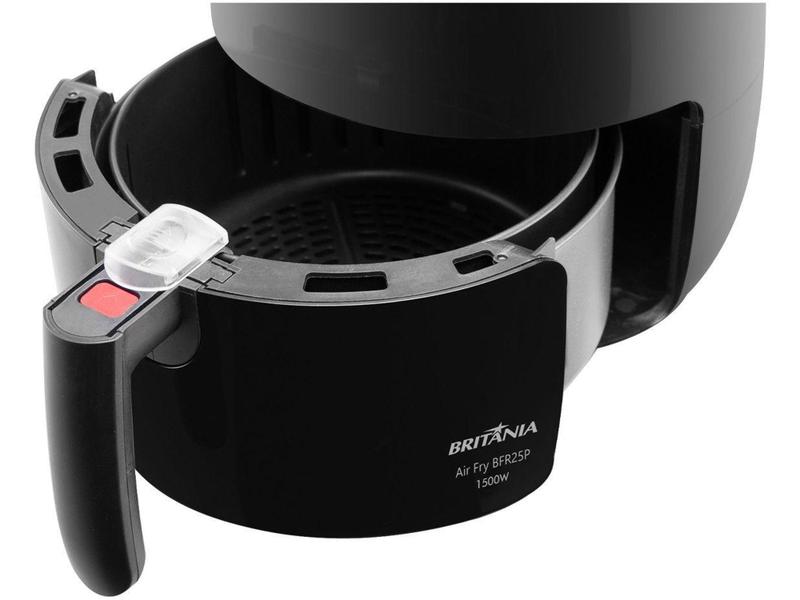 Imagem de Fritadeira Elétrica sem Óleo/Air Fryer Britânia - BFR25P Preta 3,5L com Timer