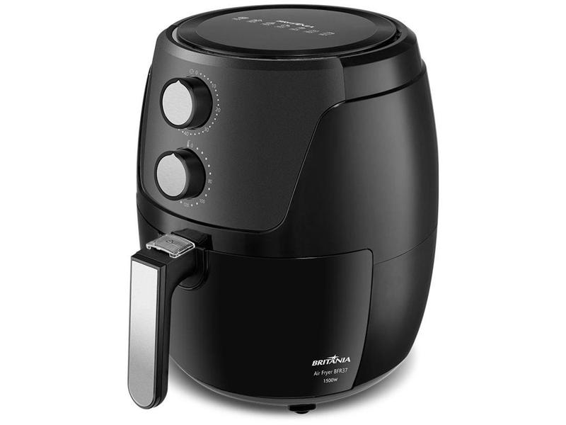 Imagem de Fritadeira Elétrica sem Óleo/Air Fryer Britânia BFR37 Preta com Timer 4,2L