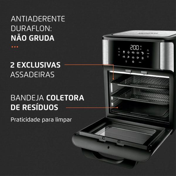 Imagem de Fritadeira Elétrica Sem Óleo/Air Fryer Mondial AFO-12L-BI