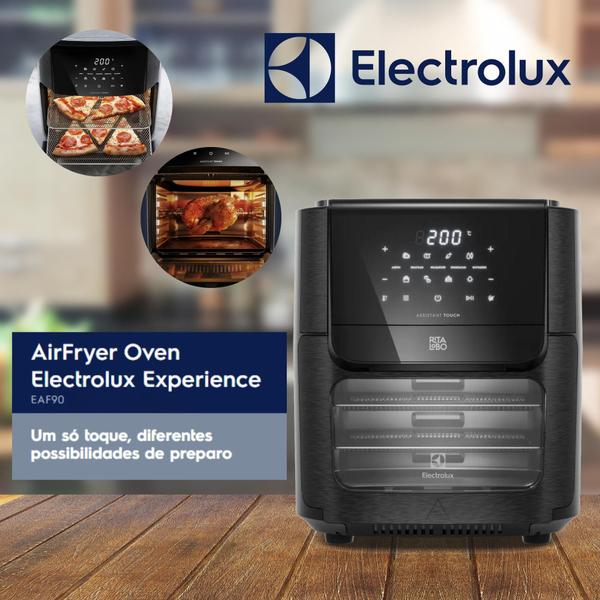 Imagem de Fritadeira Elétrica sem Óleo Air Fryer Oven Electrolux EAF90 Experience Digital 12L por Rita Lobo Voltagem 220v a 240v