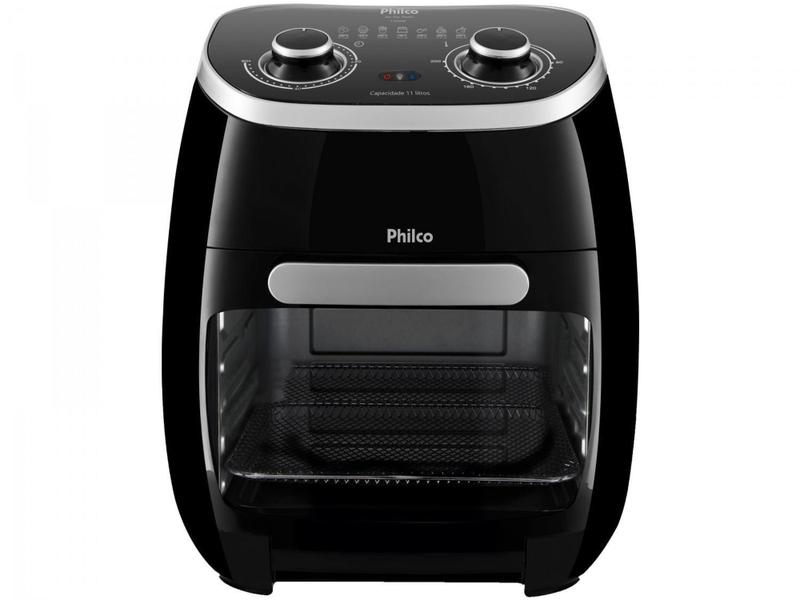 Imagem de Fritadeira Elétrica sem Óleo/Air Fryer Philco - 2 em 1 Air Fry e Forno Oven PFR2000P Preto 11L